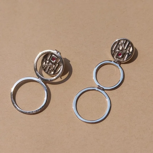 Elle Elegant Silver Sterling Earrings - Picture 13 of 14